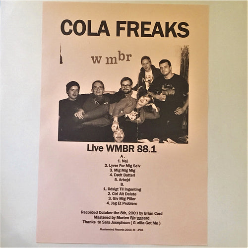 Cola Freaks ‎– Live WMBR 88.1 MRLP05